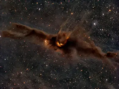 宇宙中的猫头鹰星云 宇宙 星云 太空 2K