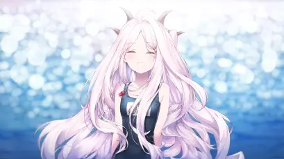梦幻粉色长发少女 梦幻 粉色 长发 4K