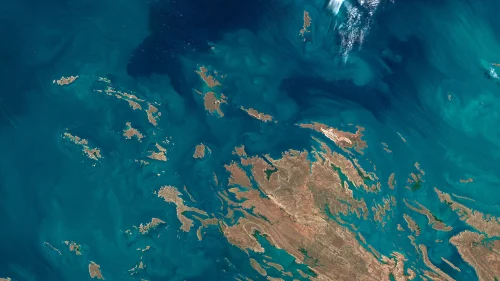 地中海卫星俯瞰图 卫星图像 地中海 欧洲 4K