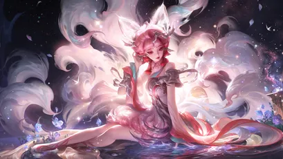 梦幻水精灵 幻想 水元素 粉色 8K