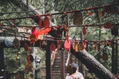 神社祈愿牌 神社 祈愿牌 红色 2K