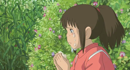 女孩在花丛中 动画 自然 绿色 4K
