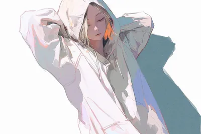 静谧少女 动漫 休闲 白色 4K