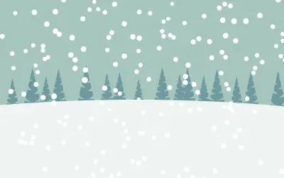 冬日雪景 冬季 雪景 森林 2K