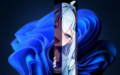 蓝色漩涡中的神秘角色 动漫 蓝色 漩涡 4K