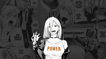 POWER动漫角色 动漫角色 女性 黑色调 4K