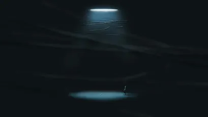 黑暗中的光 隧道 孤独 神秘 4K