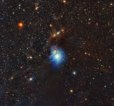 星云与恒星 宇宙 星系 蓝色 8K