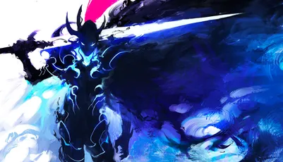 幽暗骑士 幻想场景 黑暗风格 蓝色调 1080P