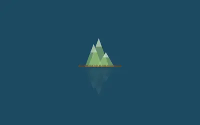 简约山景插画 山 插画 简约 2K