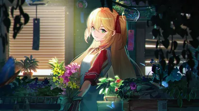 花店少女 花店 少女 温馨 4K