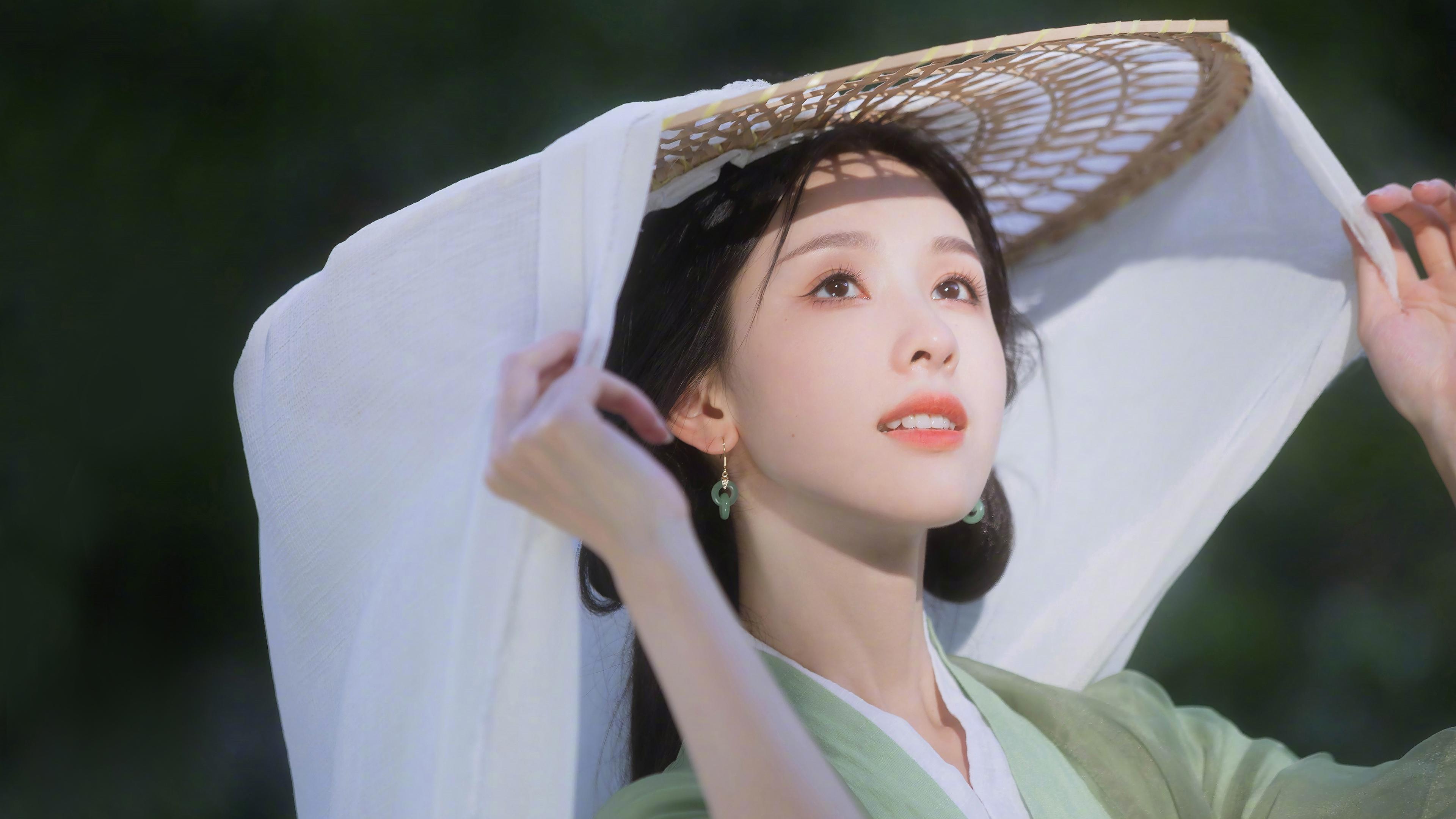 古风少女斗笠写真 古风 人像摄影 汉服 4K
