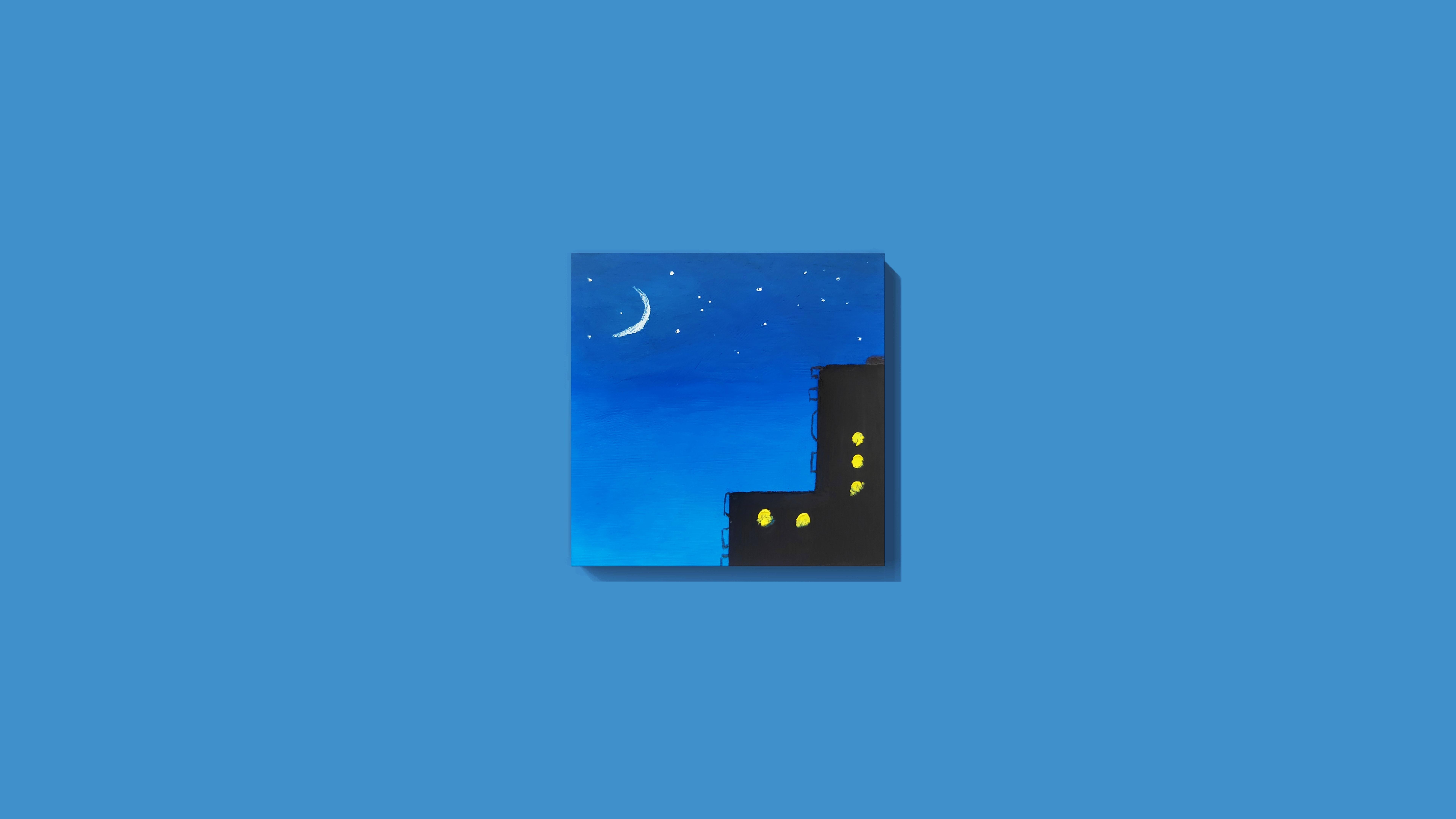 夜空下的城市剪影 夜晚 城市 蓝色 8K