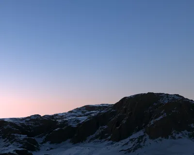 雪山暮色 雪山 黄昏 自然风光 4K
