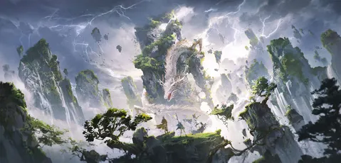 云海仙山 奇幻 山水 云雾缭绕 8K