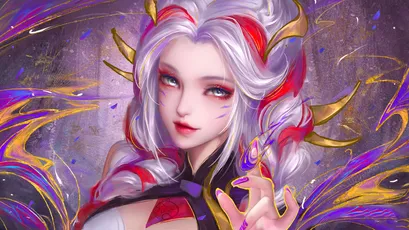 神秘女王 场景:奇幻 风格:动漫 颜色:紫色 4K