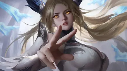 神秘女巫 幻想 魔法 金色头发 4K