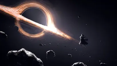 黑洞吞噬星体 黑洞 星体 科幻 1080P