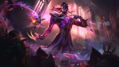 紫焰法师的威严 奇幻 魔法 游戏原画 4K