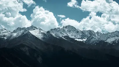 雪山云海 雪山 云海 自然风光 1080P