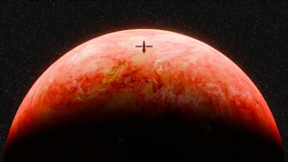 太空飞行 宇宙 科幻 红色星球 8K