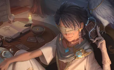 神秘占卜师 奇幻 占卜 暖色调 8K
