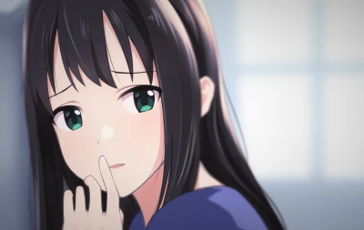 动漫女孩 动漫 少女 黑色头发 4K