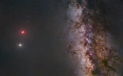银河星云夜景 星空 银河系 宇宙 1080P