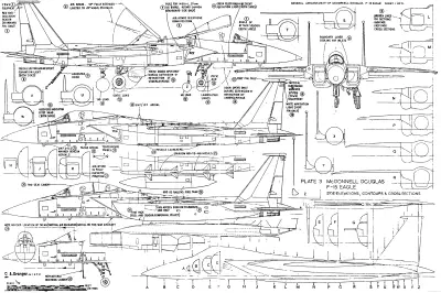 F-14战斗机技术图 飞机 军事 技术图纸 4K