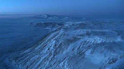 极地雪原风光 雪原 极地 蓝色调 4K