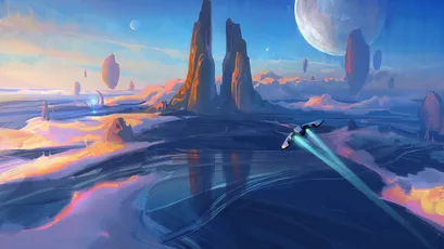 异星奇景 科幻 外星景观 梦幻风格 1080P