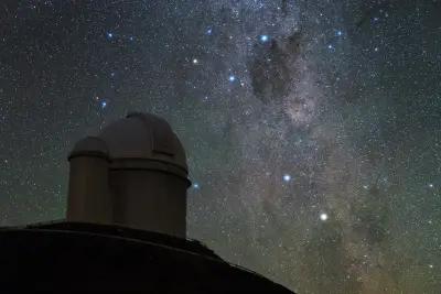 星空下的天文台 天文台 星空 银河 4K
