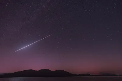 流星划夜空 星空 流星 夜景 4K