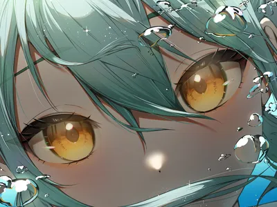 梦幻少女眼神 动漫风格 特写镜头 温暖色调 4K