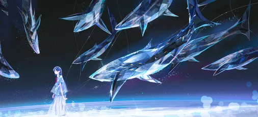 梦幻海底之旅 幻想 海洋 蓝色 8K