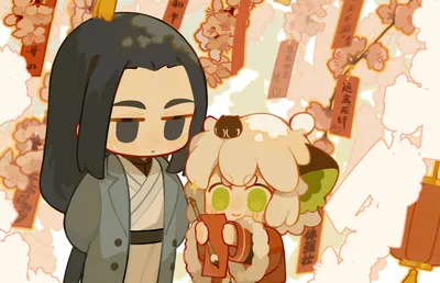 樱花下的小人偶 樱花 小人偶 和风 SD