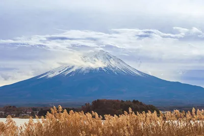 富士山雪景 富士山 雪山 自然风光 4K