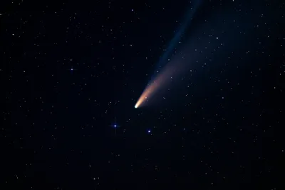 夜空中的彗星 夜空 彗星 星空 4K