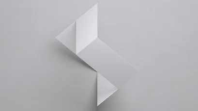 几何折纸艺术 抽象 极简主义 白色 4K
