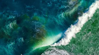 海洋涡流俯瞰 海洋 涡流 俯瞰 4K