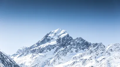 雪山之巅 雪山 自然风光 冬季 4K
