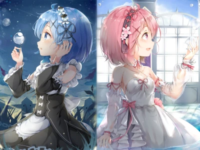 梦幻少女 二次元 幻想 夜晚 4K