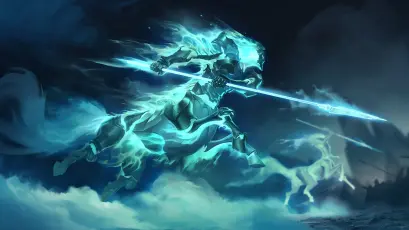 幽灵骑士的夜行 幻想 夜间 蓝色 4K