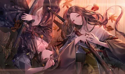 秋夜剑影 古风 动漫 秋季 4K