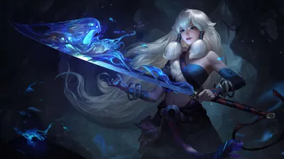 神秘女巫的蓝色魔法杖 奇幻 魔法 黑暗 4K