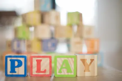 彩色积木拼出PLAY 儿童 玩具 积木 4K
