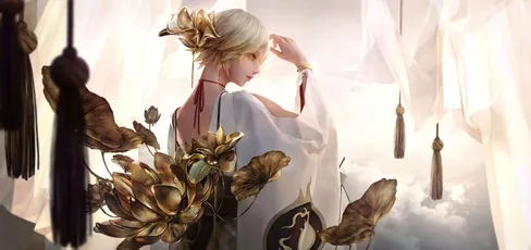 花影仙踪 古风 仙侠 白色 8K