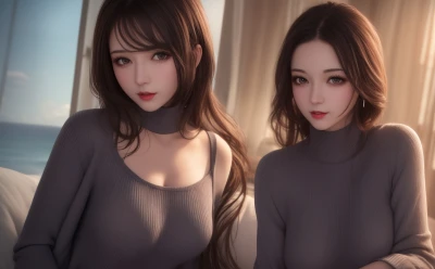 海边的温暖时光 海边 温暖 女性 SD