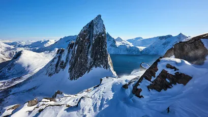 雪山奇峰 自然风光 冬季景观 雪景 4K
