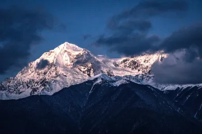 雪山夜景 雪山 夜景 自然风光 8K